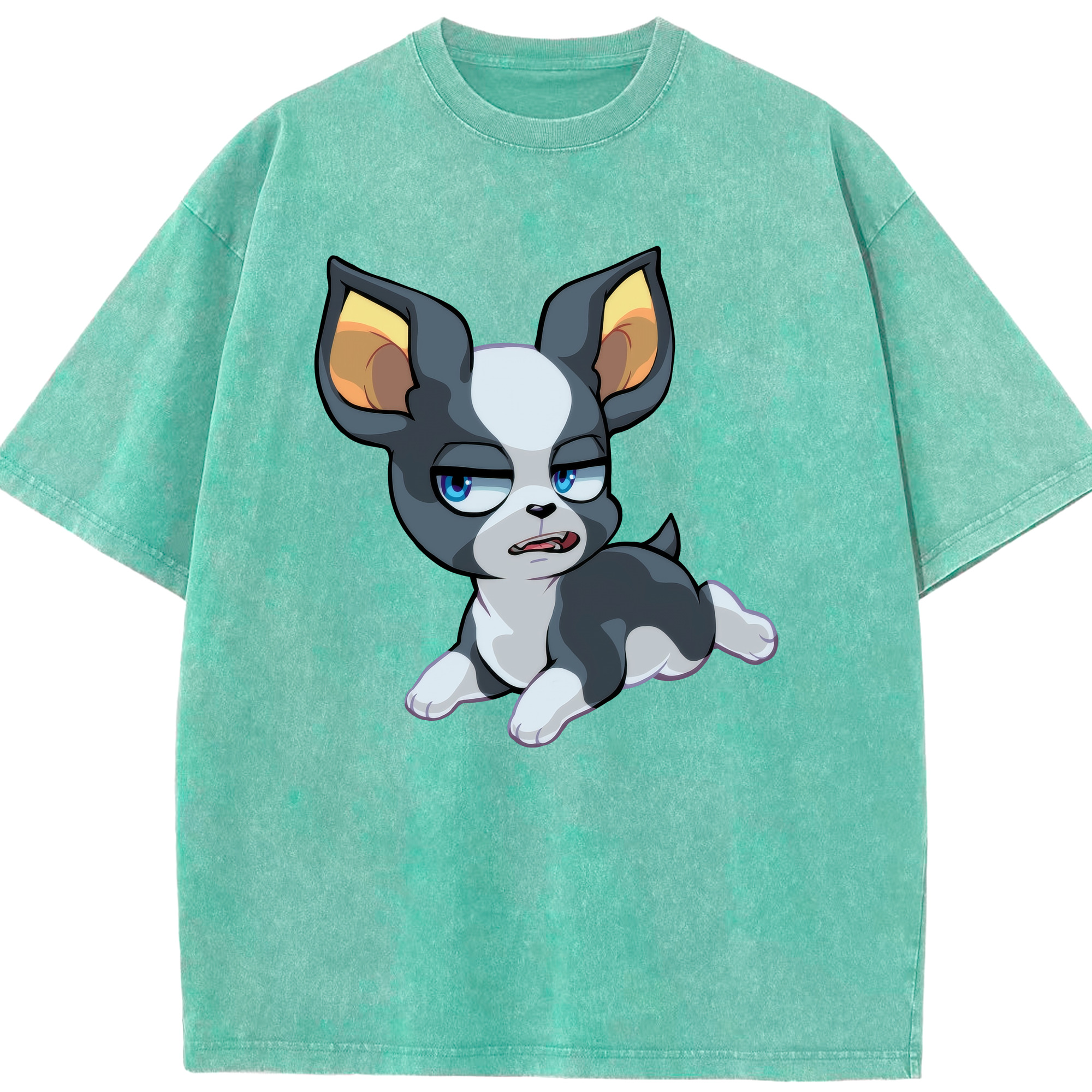 （画像用） ジョジョの奇妙な冒険 イギー JoJo's Bizarre Adventure Iggy 綿100% ヴィンテージ風 半袖Tシャツ（フロントプリント）